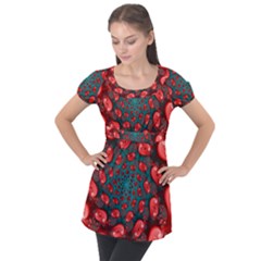 Puff Sleeve Tunic Top 