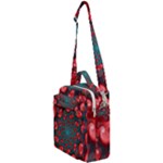Fractal Red Spiral Abstract Art Crossbody Day Bag