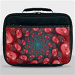Fractal Red Spiral Abstract Art Lunch Bag