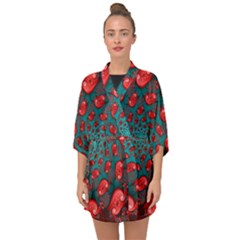 Half Sleeve Chiffon Kimono 