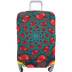 Fractal Red Spiral Abstract Art Luggage Cover (Large)