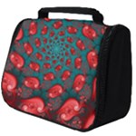 Fractal Red Spiral Abstract Art Full Print Travel Pouch (Big)