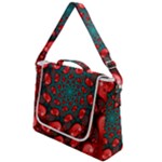 Fractal Red Spiral Abstract Art Box Up Messenger Bag