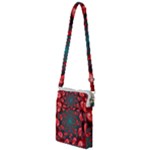 Fractal Red Spiral Abstract Art Multi Function Travel Bag