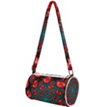Fractal Red Spiral Abstract Art Mini Cylinder Bag