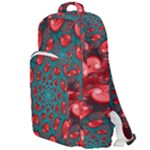 Fractal Red Spiral Abstract Art Double Compartment Backpack