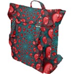 Fractal Red Spiral Abstract Art Buckle Up Backpack