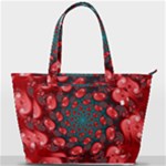 Fractal Red Spiral Abstract Art Back Pocket Shoulder Bag 