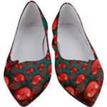 Fractal Red Spiral Abstract Art Women s Block Heels 