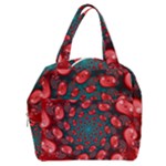 Fractal Red Spiral Abstract Art Boxy Hand Bag