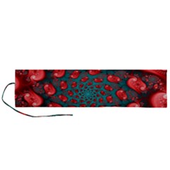 Fractal Red Spiral Abstract Art Roll Up Canvas Pencil Holder (L) from ArtsNow.com
