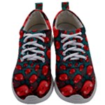 Fractal Red Spiral Abstract Art Mens Athletic Shoes