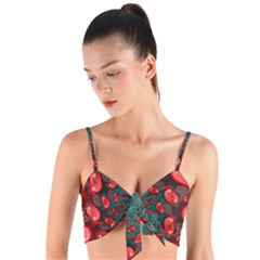Woven Tie Front Bralet 