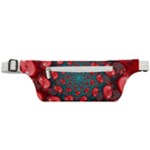Fractal Red Spiral Abstract Art Active Waist Bag