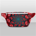 Fractal Red Spiral Abstract Art Waist Bag 