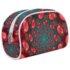 Fractal Red Spiral Abstract Art Make Up Case (Medium) from ArtsNow.com