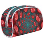 Fractal Red Spiral Abstract Art Make Up Case (Medium)