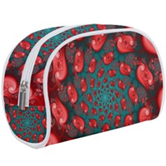 Fractal Red Spiral Abstract Art Make Up Case (Large) from ArtsNow.com