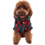 Fractal Red Spiral Abstract Art Dog Coat