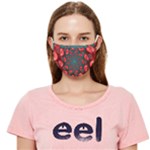 Fractal Red Spiral Abstract Art Cloth Face Mask (Adult)