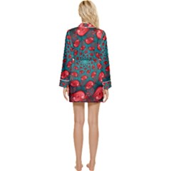 Long Sleeve Satin Robe 