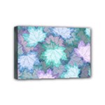 Leaves Glitter Background Winter Mini Canvas 6  x 4  (Stretched)