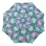 Leaves Glitter Background Winter Straight Umbrellas