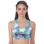 Leaves Glitter Background Winter Fitness Sports Bra