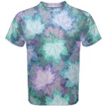 Leaves Glitter Background Winter Men s Cotton T-Shirt