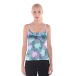 Leaves Glitter Background Winter Spaghetti Strap Top
