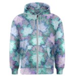 Leaves Glitter Background Winter Men s Zipper Hoodie