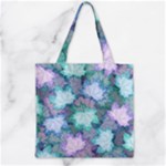 Leaves Glitter Background Winter Zipper Grocery Tote Bag