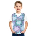 Leaves Glitter Background Winter Kids  Basketball Tank Top