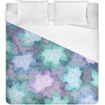 Leaves Glitter Background Winter Duvet Cover (King Size)