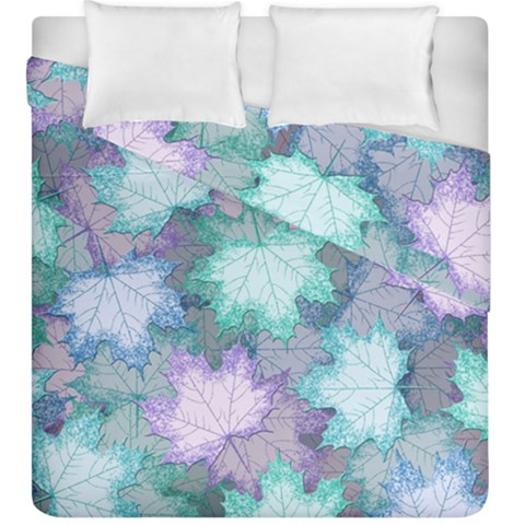 Leaves Glitter Background Winter Duvet Cover Double Side (King Size) from ArtsNow.com