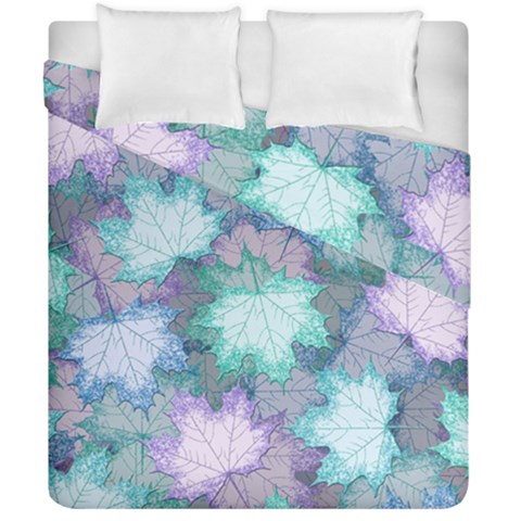 Leaves Glitter Background Winter Duvet Cover Double Side (California King Size) from ArtsNow.com