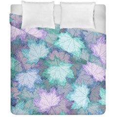 Leaves Glitter Background Winter Duvet Cover Double Side (California King Size) from ArtsNow.com