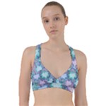 Leaves Glitter Background Winter Sweetheart Sports Bra
