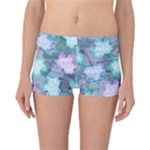 Leaves Glitter Background Winter Reversible Boyleg Bikini Bottoms
