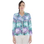 Leaves Glitter Background Winter Women s Windbreaker