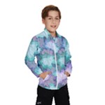 Leaves Glitter Background Winter Kids  Windbreaker