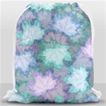 Leaves Glitter Background Winter Drawstring Bag (Large)