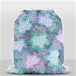 Leaves Glitter Background Winter Drawstring Bag (Small)