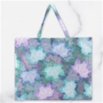 Leaves Glitter Background Winter Zipper Large Tote Bag