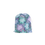 Leaves Glitter Background Winter Drawstring Pouch (XS)