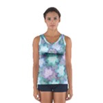 Leaves Glitter Background Winter Sport Tank Top 