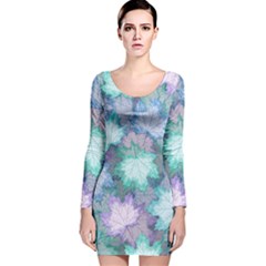 Long Sleeve Velvet Bodycon Dress 
