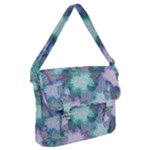 Leaves Glitter Background Winter Buckle Messenger Bag