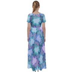 High Waist Short Sleeve Maxi Dress 