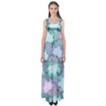 Leaves Glitter Background Winter Empire Waist Maxi Dress